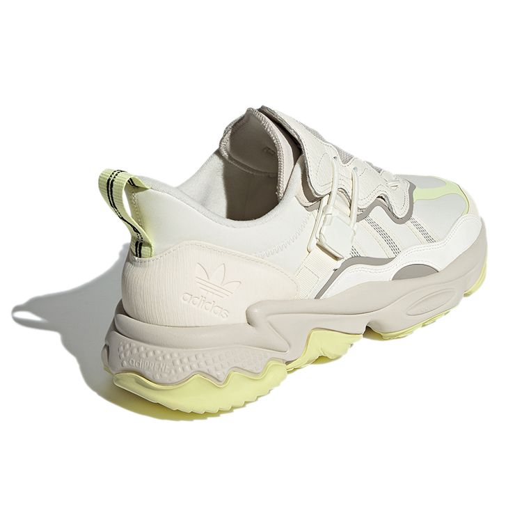 Adidas Originals Ozweego Flipshield Fabric TPU Comfortable Versatile Breathable Low-Top Lifestyle Casual Shoes Unisex Sneaker Off-White FX6047