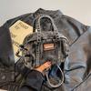Vintage Mini Denim Boston Bag Women's Crossbody Bag