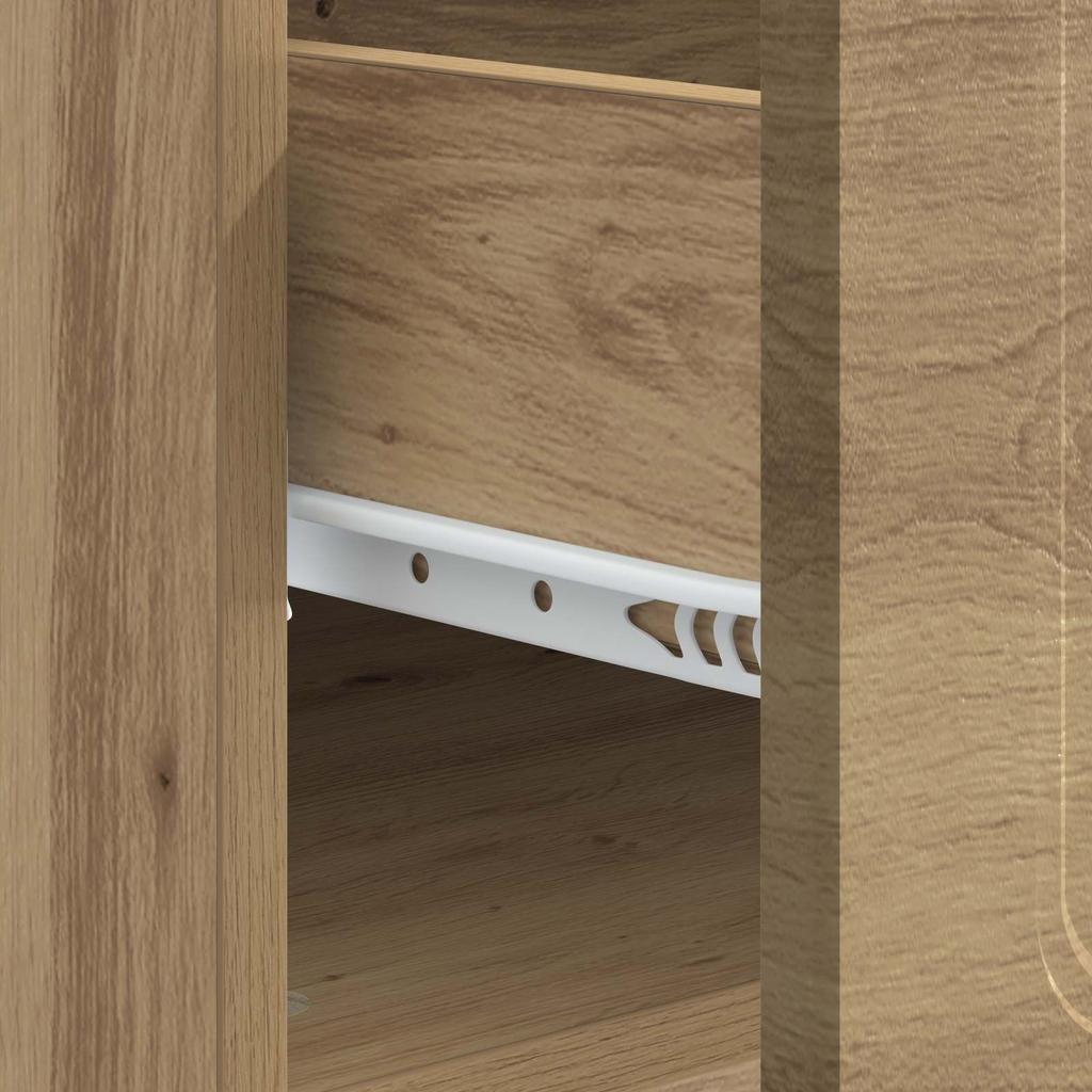 Artisan Oak Coffee Table 49 x 50 x 37 cm Engineered Wood