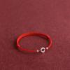 Handgefertigtes geflochtenes rotes Seilarmband Unisex Glücksbringer Freundschaftspaar Geschenk Tierkreisjahr Glücksarmband