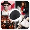 Lässiger schwarzer Hut Weihnachts-Bowlerhut Bowler Derby Hut für Männer Frauen Mode Party Formaler Fedora Kostüm Unisex Weicher Hut