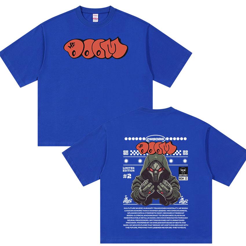 Limited MF DOOM Madvillainy Metal 2025 New Album T Shirt Men's Hip Hop Punk 100% Cotton T-shirt Unisex Fans Gift Tees Streetwear