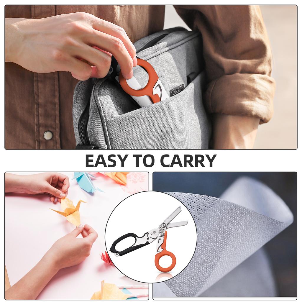 Trauma Shear Wielofunkcyjne szczypce Narzędzia Outdoor Narzędzia kempingowe Nożyce awaryjne Linijka Przecinak taśmowy