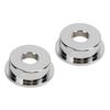 2PCS TL Electric Guitar Jack Cover Round Metal Electrosocket Plate with Mounting Screws