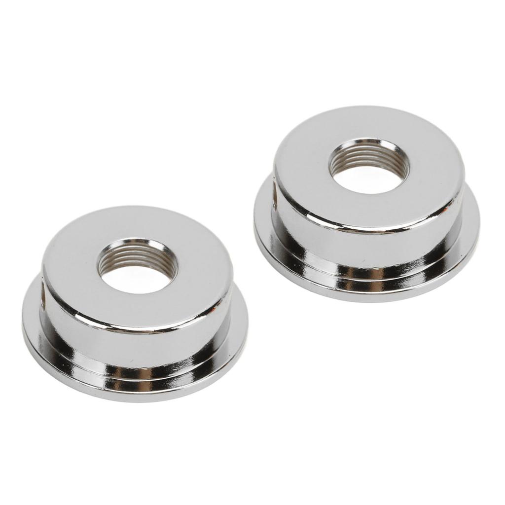 2PCS TL Electric Guitar Jack Cover Round Metal Electrosocket Plate with Mounting Screws