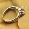 Xiang'er 70-Point Diamond-Style Silver Ring, Six-Prong Setting, Women's Japanese/Korean Wedding Gift Style.