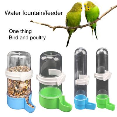 120 ml/240 ml/490 ml Vogeltränke, transparent, großes Fassungsvermögen, Schnallendesign, bissfest, leicht nachzufüllen, für Haustiere