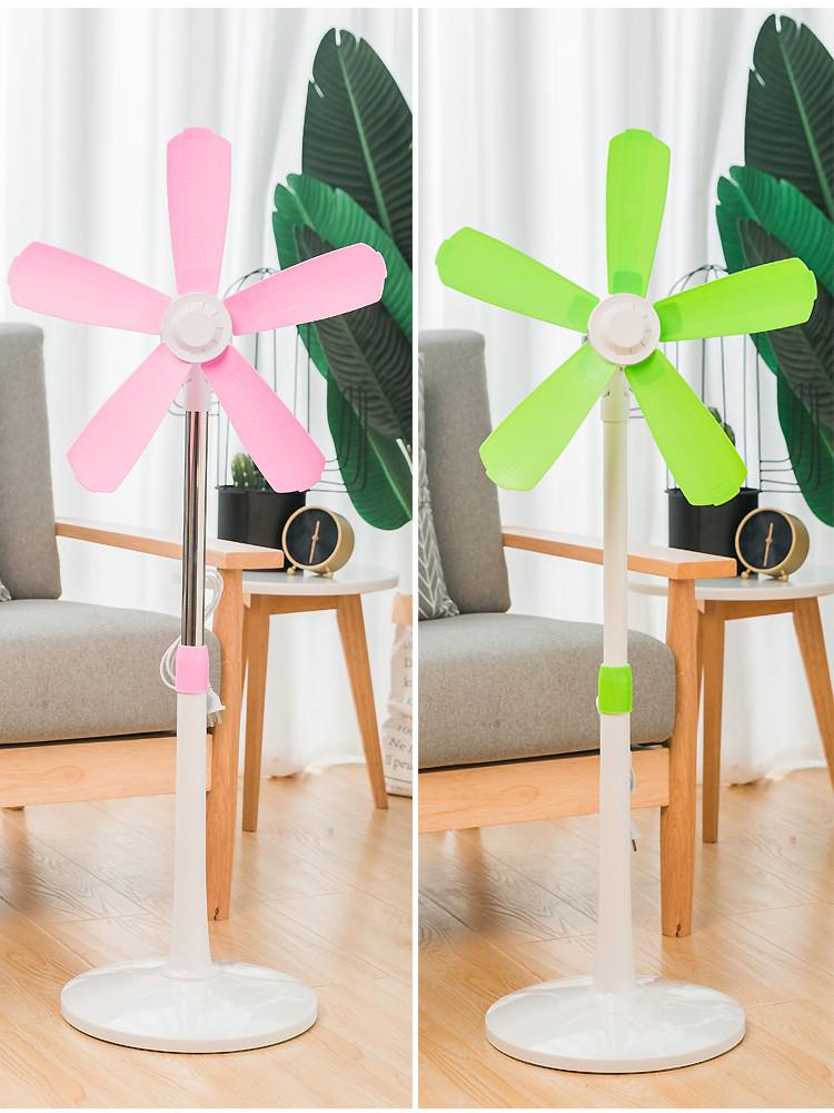 Zhonglian Vertikální podlahový ventilátor: Pětilopatkové měkké čepele, bez síťového krytu, ideální do obývacího pokoje, na kolej, do ložnice nebo na pracovní stůl.