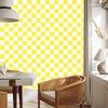 Checkerboard Wallpaper White and Yellow for Living Room and Bedroom 50x1000