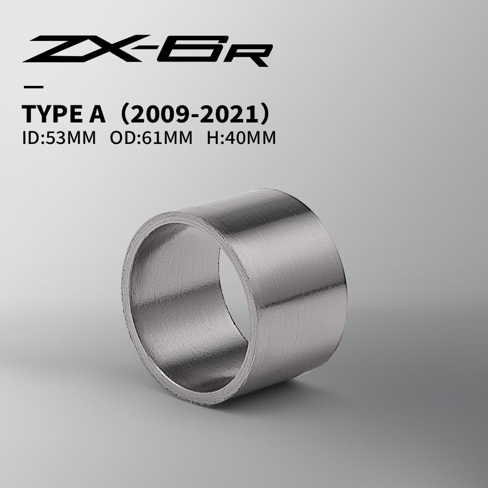 

Motorcycle Muffler Exhaust Pipe Gasket Sealing Inner Diameter Muffler Connector Fits ZX6R 2009-2021 Type-A