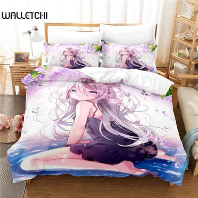 Cartoon Girl Bedding Set Duvet Cover Set 3d Bedding Digital Printing Bed Linen Queen Size Bedding Set Fashion Design