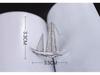 Men's Smooth Sailing Sailboat Zircon Brooch: Elegant Suit Jacket Pin Accessory