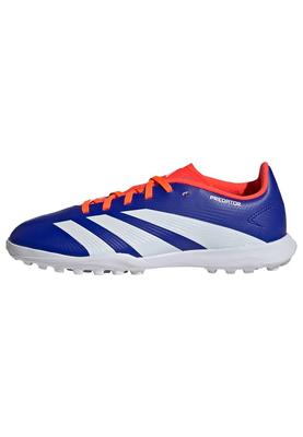 Chaussures de Futsal pour Juniors et Predator LEAGUE pour Garçons et Rouge Lucide cm [Adidas] Enfants, TF, Filles, 17-24.5cm, NKE60, Bleu/Blanc Chaussures/Solaire (IF6413),