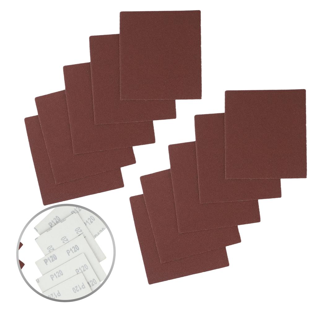 10pcs 110x100mm Abrasive Sanding Paper 60-1000grit Alumina Sandpaper Sanding Discs For Metal Abrasive Sheets Polishing Tools