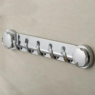 1 ST 5 Haken Zuignap Muur Meervoudig Gebruik Hangrek Plastic Handdoekenrek Badkamer Diversenrek Opberghaken Badkamer Organizer