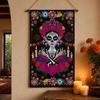 Day of The Dead Art Mexican Fabric Wall Fiesta