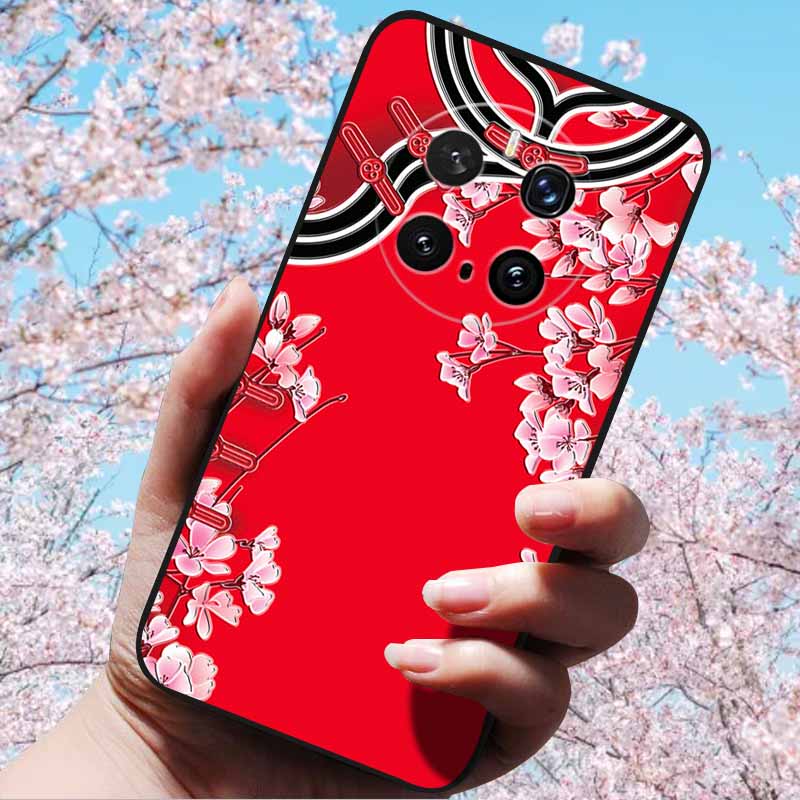 For Honor Magic7 Pro / Magic7 5G Cases 3D Relief Flower Emboss Soft Silicone For Magic7 Pro Magic 7 3D Cartoon Back Cover Cases