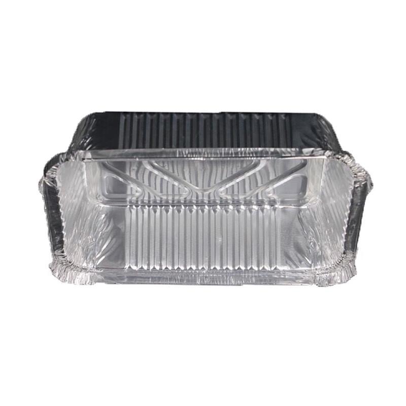 Homeglen 750ml Wegwerp Ronde Aluminiumfolie Bakvormen met Deksel, 125-Stuks