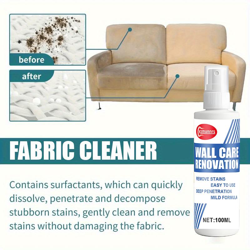 100ml Clothing & Sofa Dry CleanerMulti-purpose Stain Remover for Sofas, Mattresses, Clothes, Carpets and curtainsSuitable for Ho