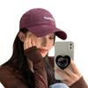 Fashion Hat New Hat Women's Old Washed Cotton Textured Baseball Cap Versatile Face Small Hat Women's Korean Edition Embroidered Cap