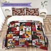 Guitar Music Pattern Bedding uilt Set uilt Cover Pillowcase Home Decoration Birthday Gift (1 * duvet cover + 2 * pillowcase  without core)56