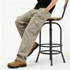 Men Casual Pants With Cotton Material For Middleaged Adults Spring Autumn Wear