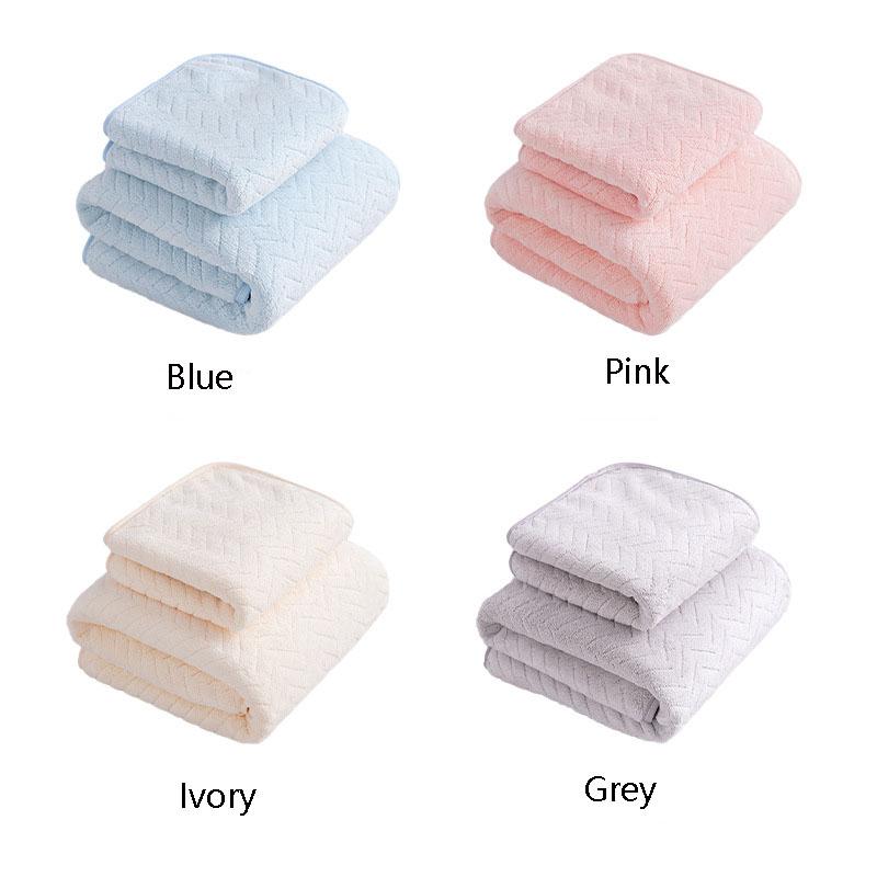Coral Fleece Bath Towel Set Soft Absorbent Quick Dry Bathrobe Beach Towels for Adults Home Shower Spa Travel Use