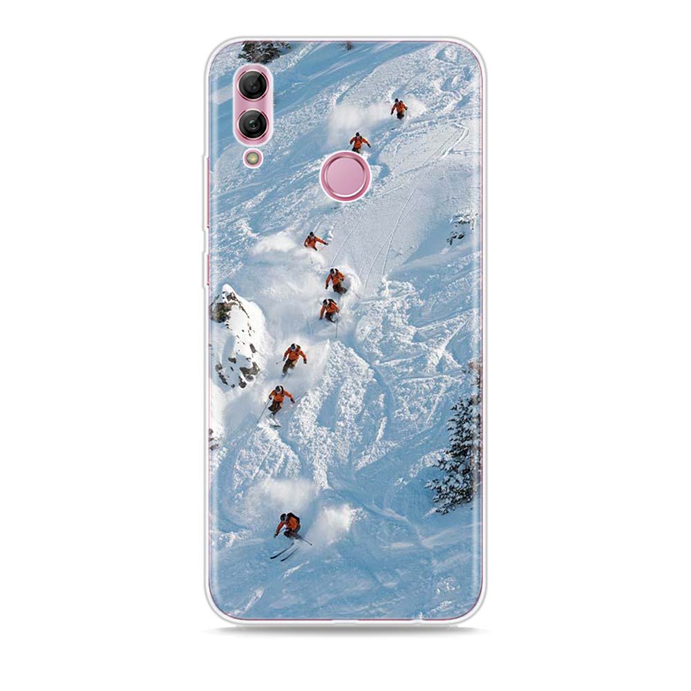 Skidåkning Snö Snowboard Silikonskydd För Honor 30 30S 30i 9 10 9A 9C 9S 9N 10i 10X 9X Lite Pro 5G Fodral