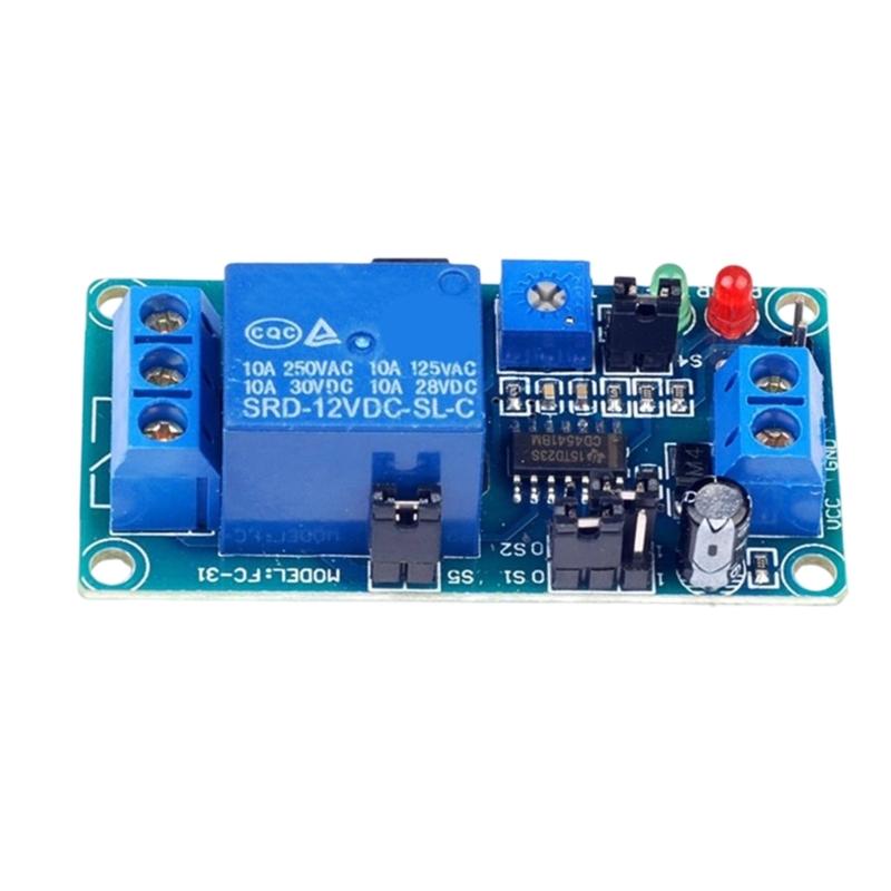 12V Adjustable Time Delay Relays Module Electronic Triggers Delay On Off Time Switches For Automation Device