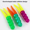 20Pcs 5CM/2G Soft PVC Worm Bait Fork Tail Two-color Bionic Artificial Worm Lure Swimbait Saltwater Freshwater Fishing Accessories