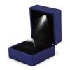 4 Colors Fashionable LED Lighted Ring Storage Box Jewelry Display Case Gift