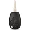 Jingyuqin 3 Buttons Replacement Remote Key Shell  Cover FOB Case for Renault Logan Sandero Clio Fluence Vivaro Master Traff