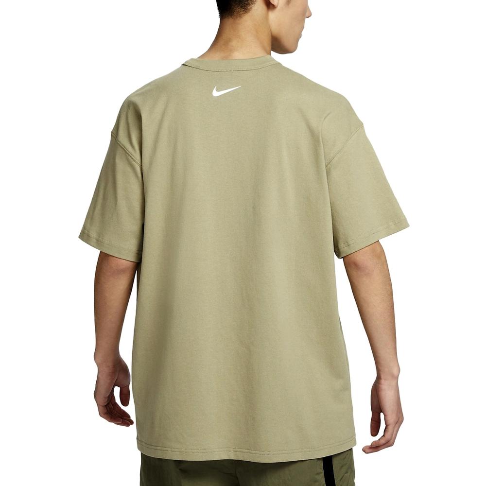 New Nike Drop Shoulder Sleeve T-Shirt Men's Olive Green FJ7681-276