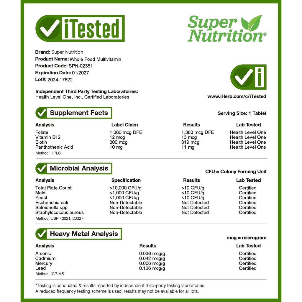 Super Nutrition, SimplyOne Whole Food Multivitamin, 90 Tablets