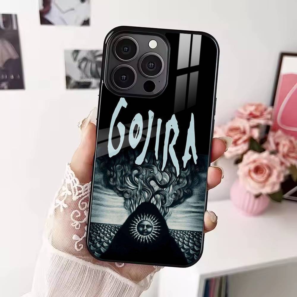 fashion G-gojiras band Phone Case For iPhone 17 16 15 14 13 12 Pro Max Plus for Magsafe Mirror Wireless Magnetic Cover