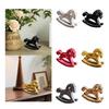 Wooden Rocking Horse Table Decoration Craft Centerpiece Ornament Art Furnishing Collectible Small Rocking Horses Figurine