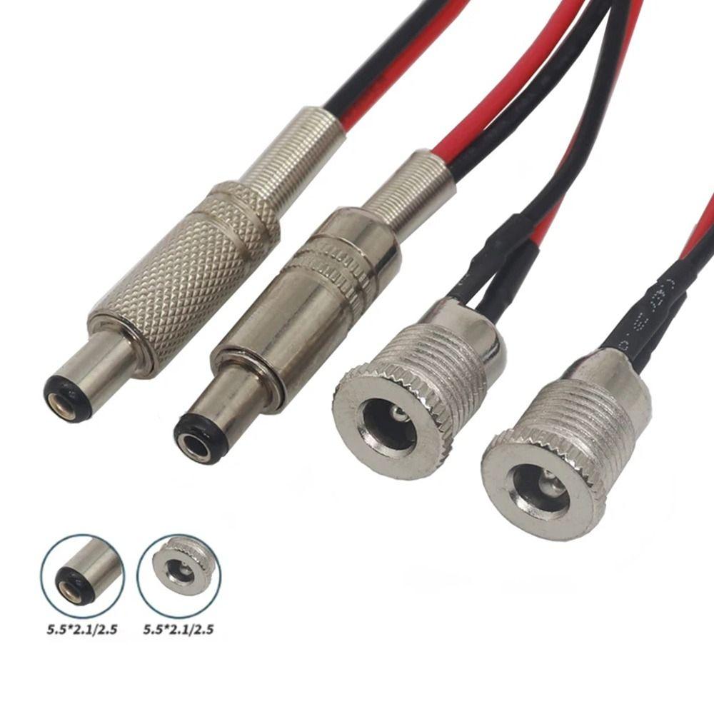 1Pcs 20cm Female Panel Mount Connector Power Plug Connector Adapter  Equipment Charging Replacement