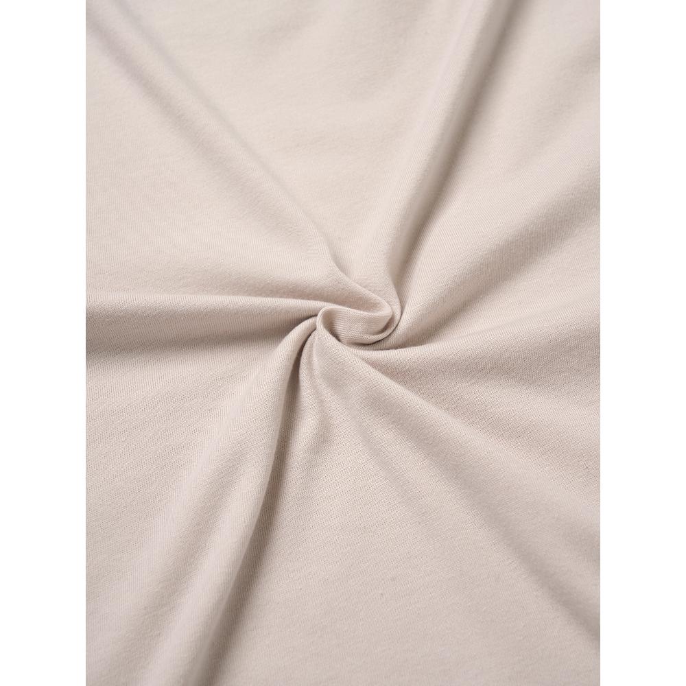 Daiso [common] Long SLeeve CoTTon BLend T shirT L xL Beige