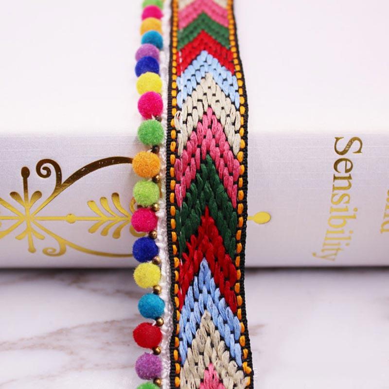 1/5/10Yards Pom Pom Trim Lace Fabric MINI Pearl Pompom Fringe Ribbon Sewing Lace Kintted Fabric Handmade DIY Craft Accessories