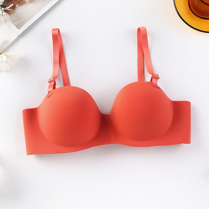 2022 Seamless Push-Up Bra for Women - Adjustable Spaghetti Straps, Side Support, Back Smoothing, No Underwire