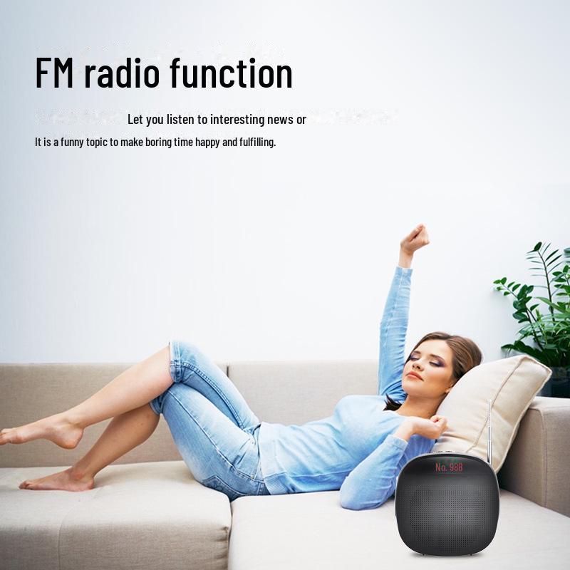 Alto-falante Sem Fio Portátil Little Bee com Microfone de Lapela para Professores e Eventos de Dança