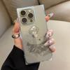 Clear Square Back Tube Case Protection For iPhone 15 Plus 11 14 Pro Max 16 ProMax 12 13 Anti-Oxygen,Girl's Back View Pattern Casing
