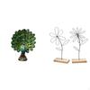 Elegant Peacock And Iron Flower Animal Sculpture Collection Minimalist Tabletop Ornament for Bedroom