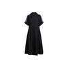 Originals Logo Trèfle Robe Ample Respirante Col Polo Manches Courtes Femme Quotidien Décontracté Confortable Élégant Noir H15785