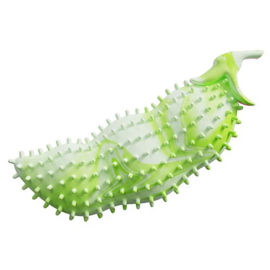 Dog Teeth Cleaning Toy Bean Pods Shape Dog Chew Toy Interactive Training Toy for Aggressive Chewers Puppy Teething зелёный