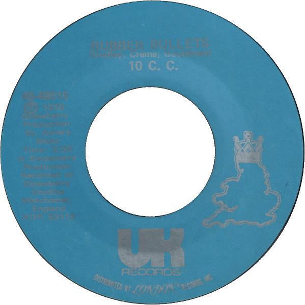 

7inch Record 10CC - Rubber Bullets 4549015 UK Records 1973 US Rock Used