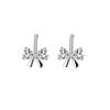 2024 Women’s High-End Bow Earrings: 925 Sterling Silver Needle, Small Summer Style