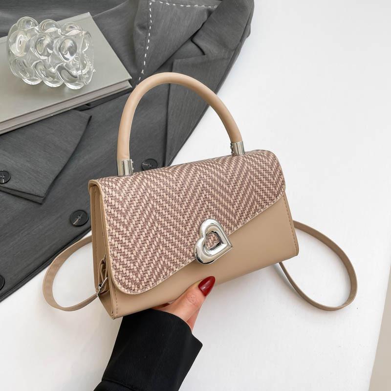 New shoulder bag splicing summer large-capacity women's hand-held messenger small square bag women