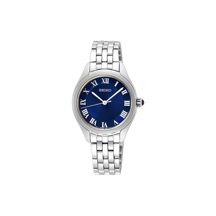 SEIKO 50m Water Resistant Quartz Movement Stainless Steel Strap Watch Women s Watch Blue Dial SUR329P1 Blue