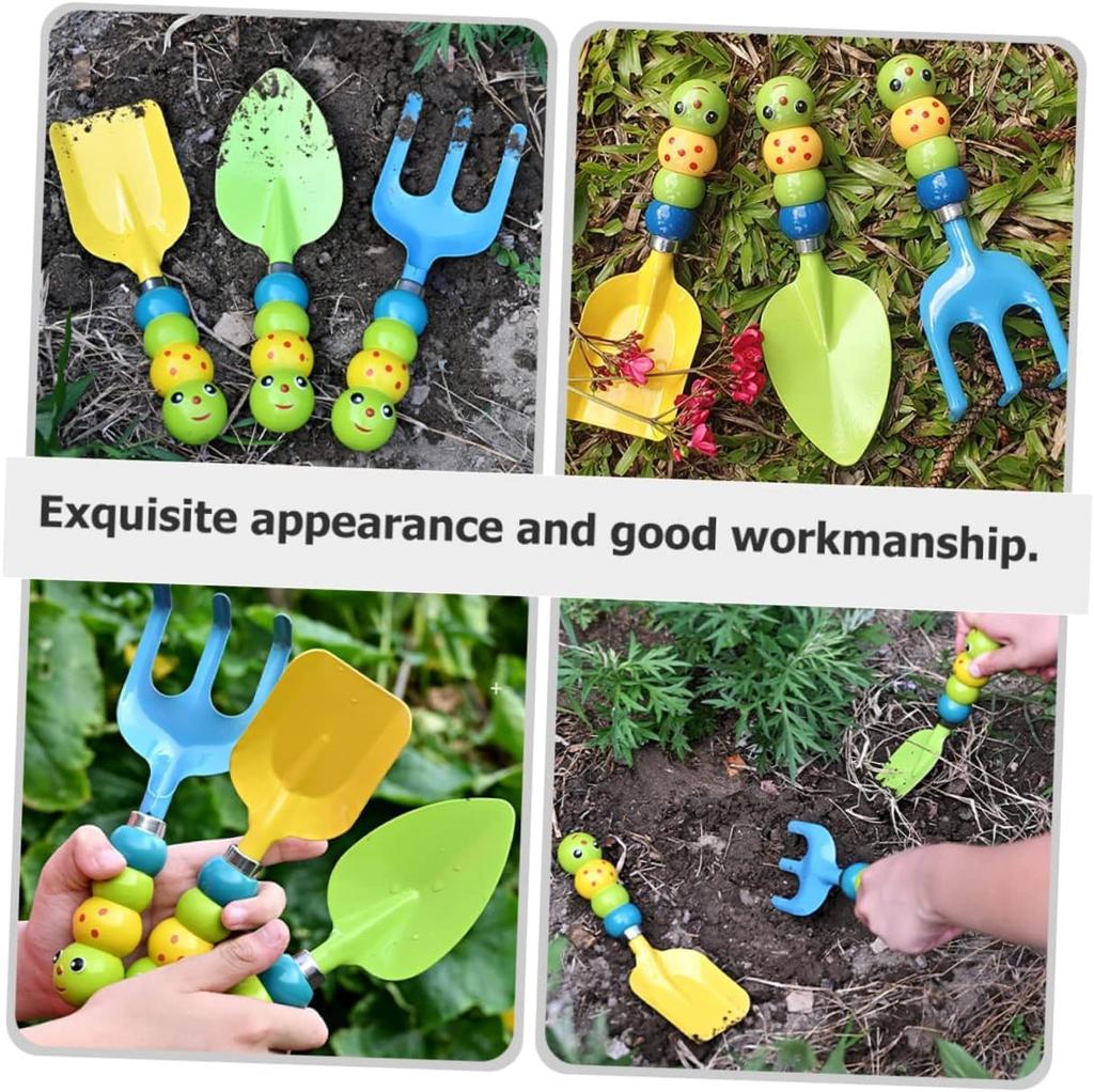 DIFEIUKI Hageverktøysett med Søtt Hagearbeidssett for Barn med og Hageleker for Sand og Sjø Hånd- og Hagearbeidsutstyr for Barn og Hagearbeid Hjemme